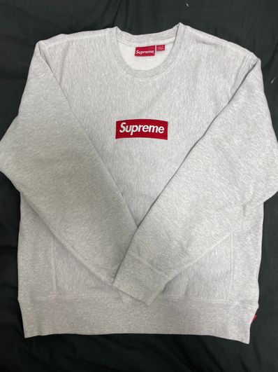 Supreme Box Logo Crewneck Sweatshirt "Ash Grey" (18FW)