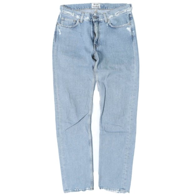 Acne Studios アクネストゥディオズ イタリア製 ダメージ加工5ポケットデニムパンツ 1577-343-1958 24 Indigo ジップフライ ジーンズ ボトムス g28227
