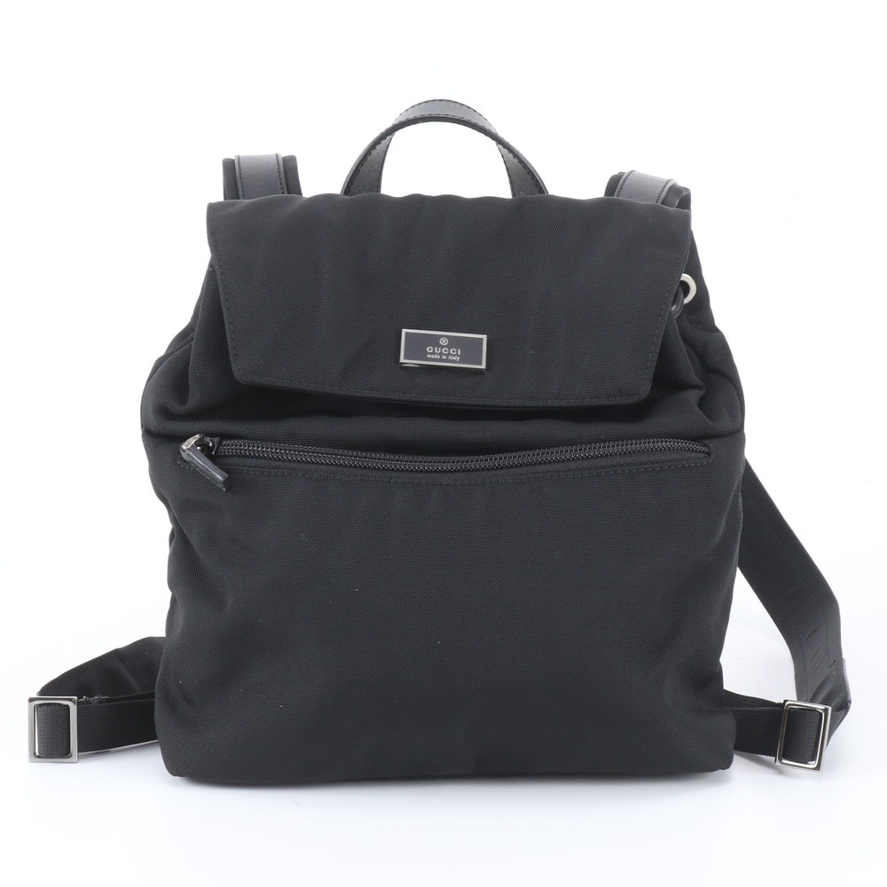 ■美品 グッチ003 0242 リュックサック レザー×ナイロン
