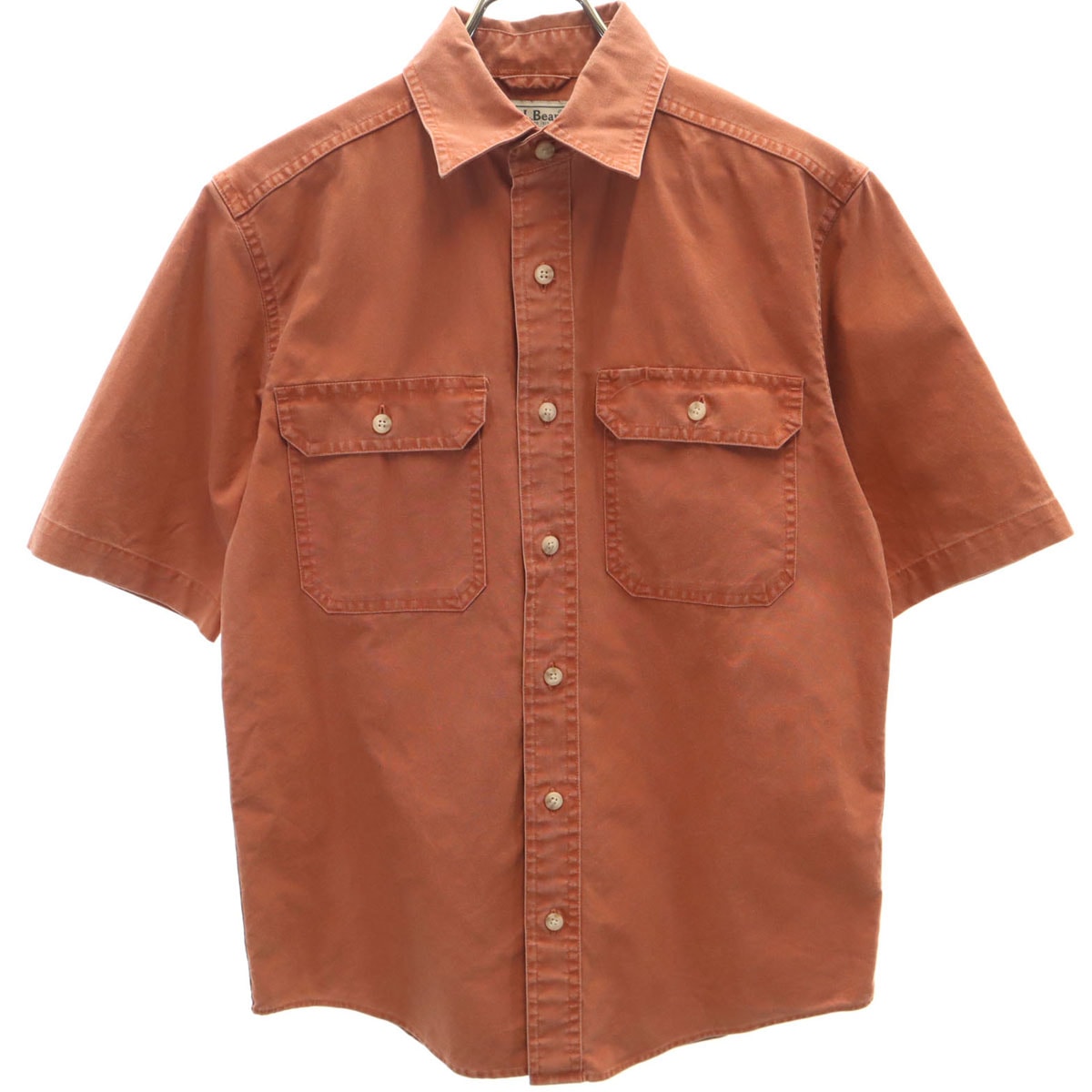L.L.Bean エルエルビーン 半袖 シャツ XS レンガ色 アウトドア