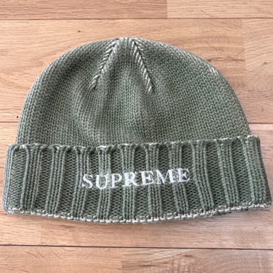Supreme Overprint Beanie "Olive"