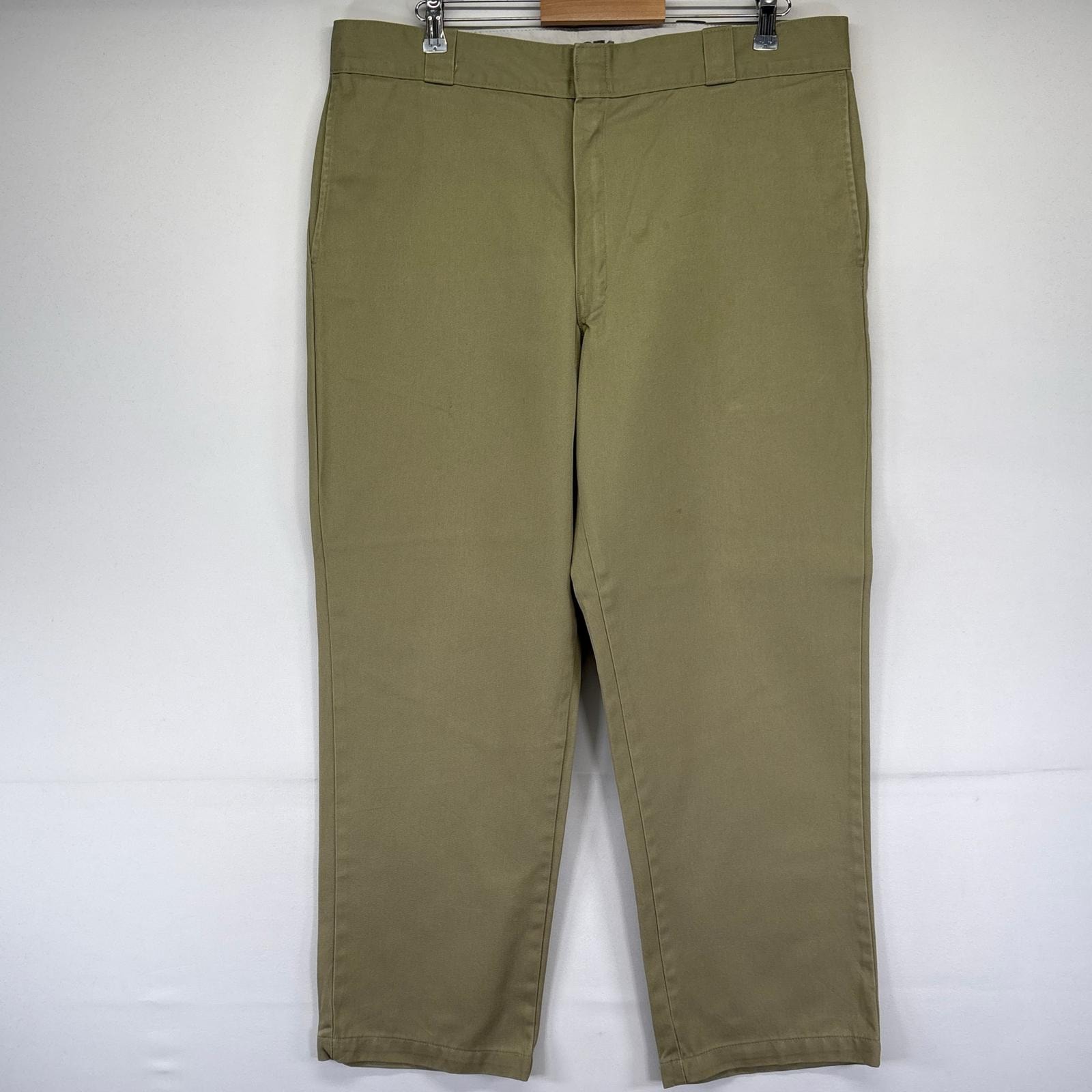 古着 ディッキーズ Dickies パンツ ワークパンツ 874 ジッパーフライ 大きいサイズ w40 L30  ベージュ系 メンズ