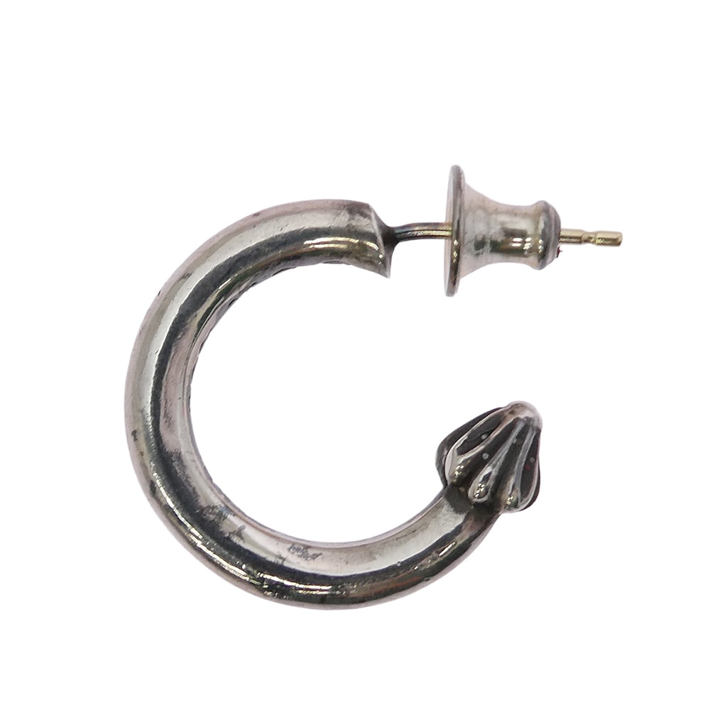 Chrome Hearts Hoop Plain Earrings "Silver"
