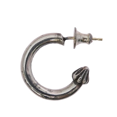 Chrome Hearts Hoop Plain Earrings "Silver"