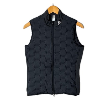 adidas アディダス ダウンベスト SIZE M GV1219 ブラック レディース