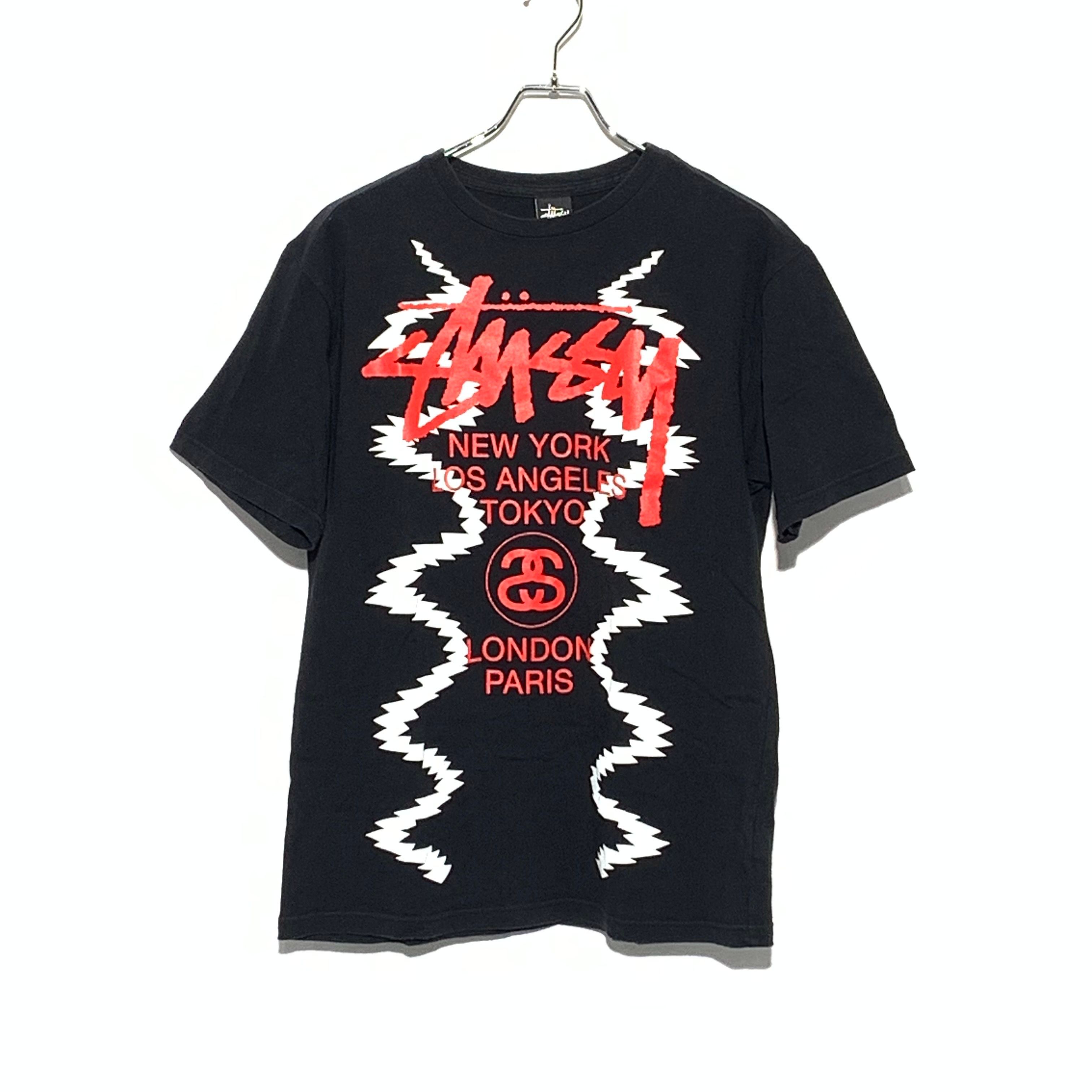 STUSSY World Tour NOISE CUFF Tee Black 