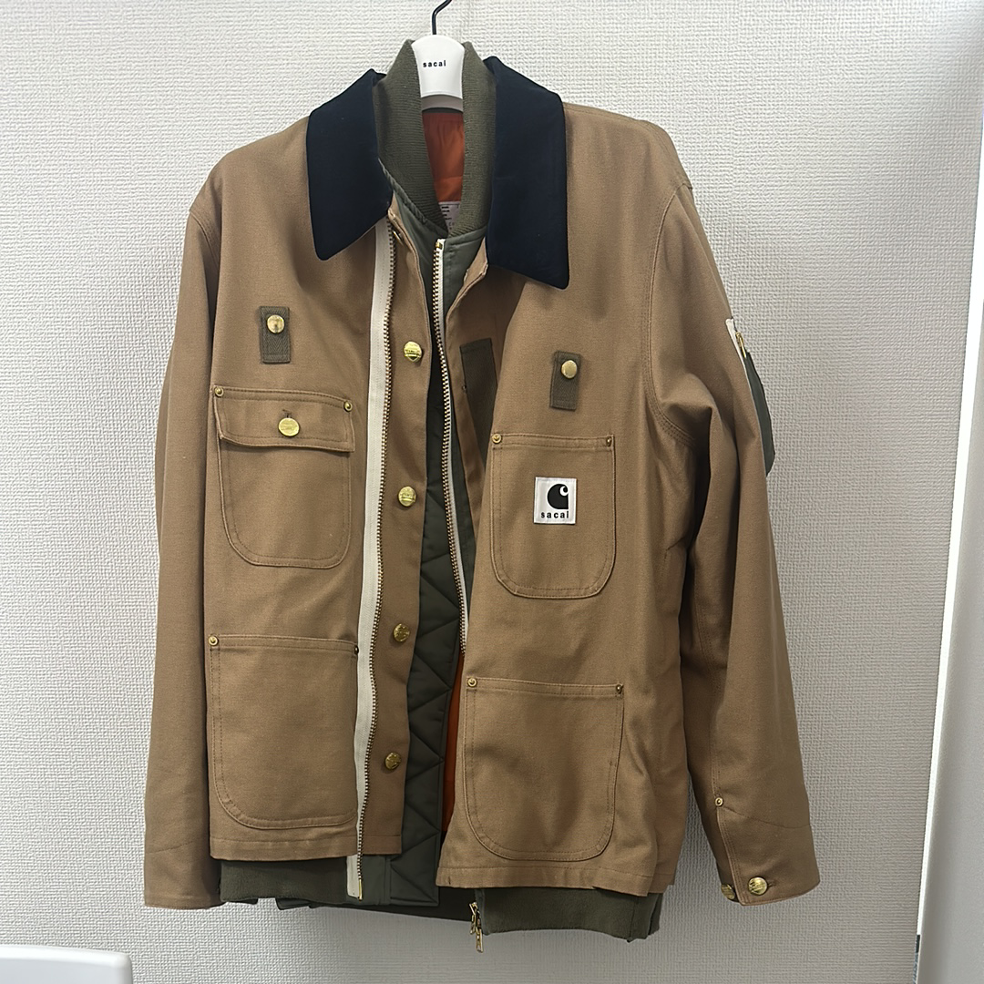 Carhartt WIP x sacai Canvas MA-1 Jacket Michigan "Beige"