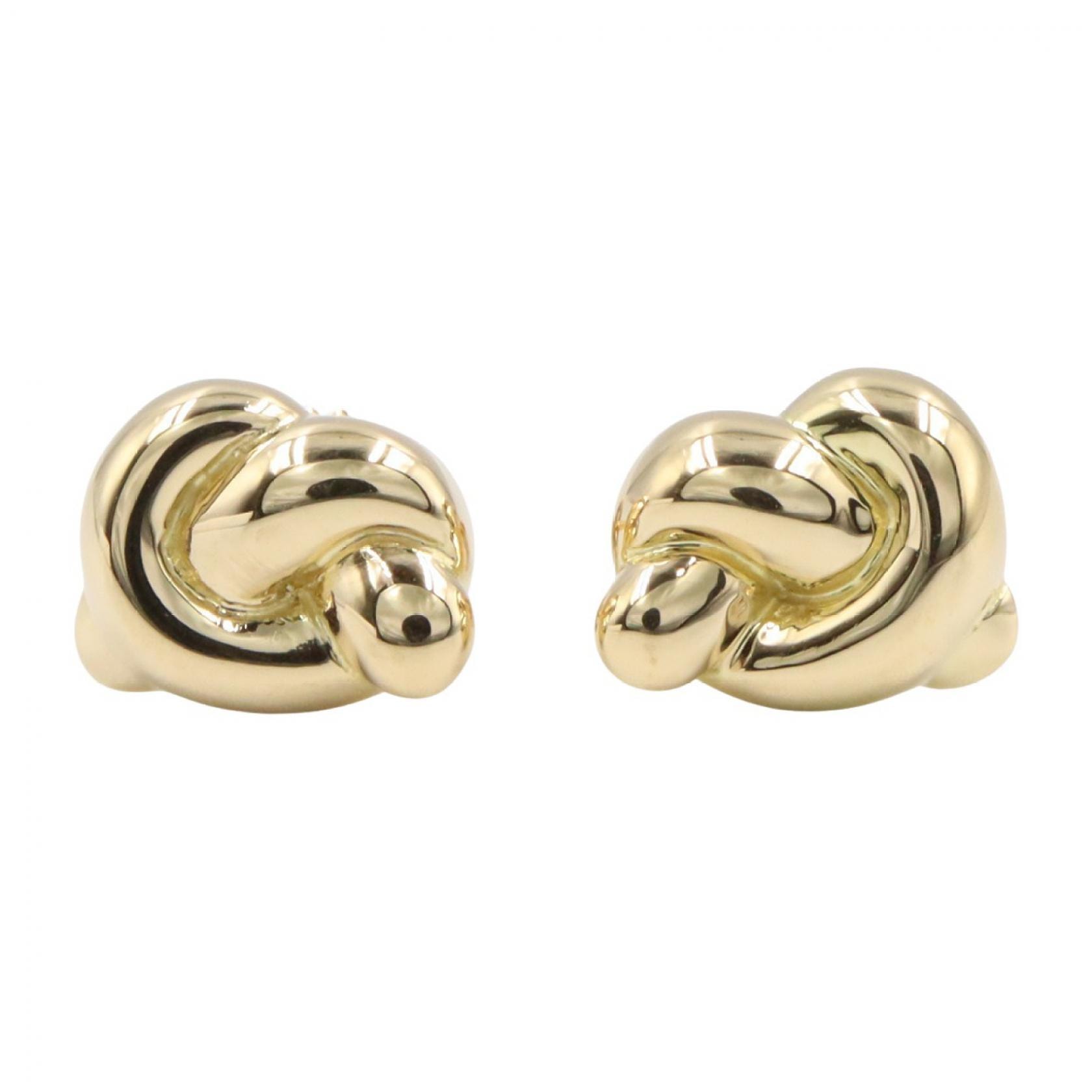 ティファニー TIFFANY&CO ノット ピアス ピアス ジュエリー K18(イエローゴールド) レディース ゴールド系 【中古】