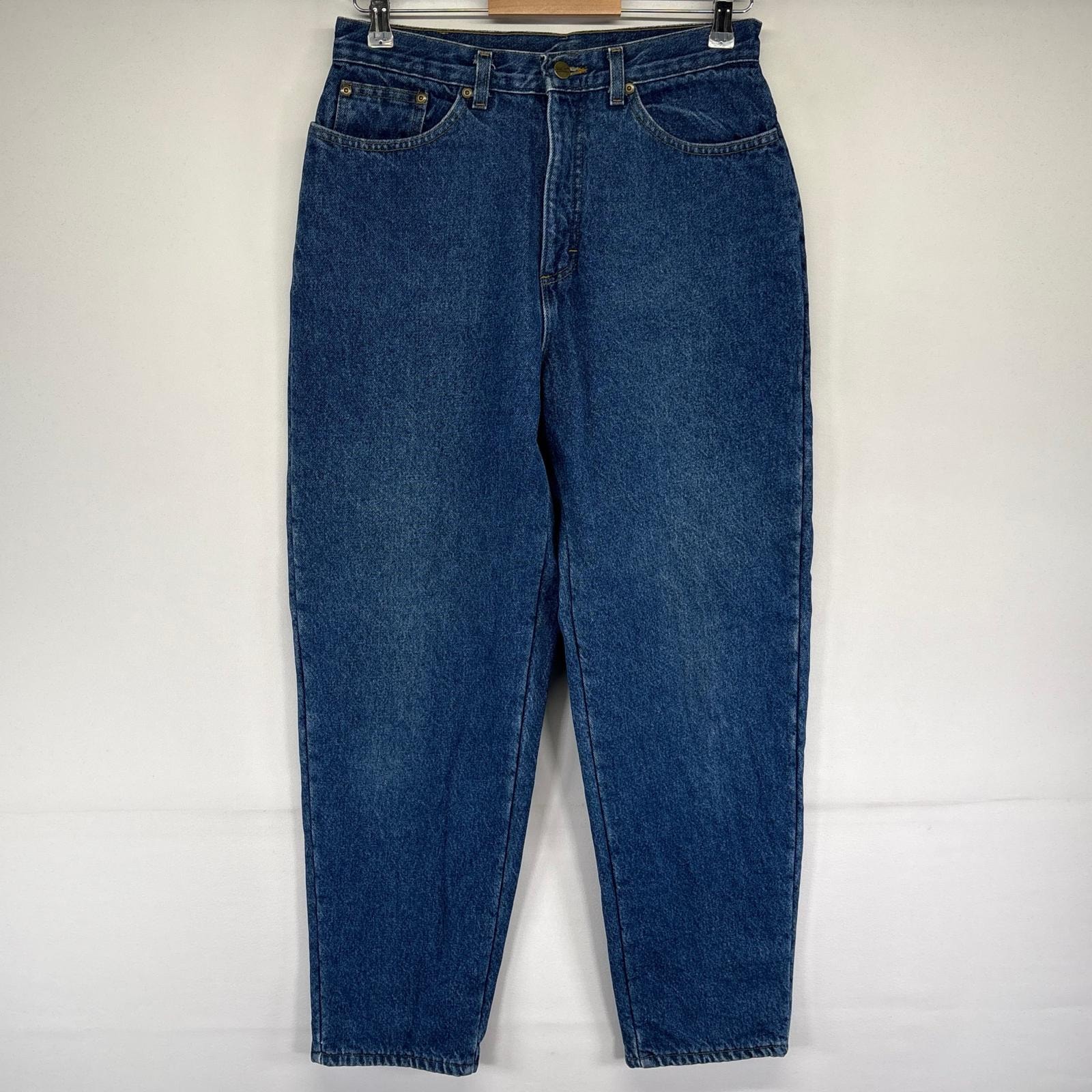 古着 90's/90年代 エルエルビーン L.L.Bean USA製 デニム パンツ フリースライナー テーパード ジーパン 10  ブルー系 レディース