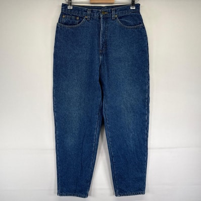 古着 90's/90年代 エルエルビーン L.L.Bean USA製 デニム パンツ フリースライナー テーパード ジーパン 10 ブルー系 レディース