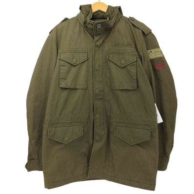 00s Y2K フード内蔵 ミリタリー デザインジャケット【1141707136551】