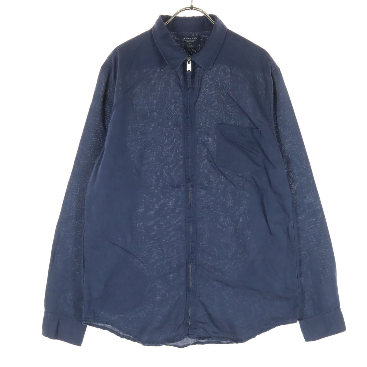 ZARA MAN ザラマン 長袖 ジップジャケット L ネイビー系