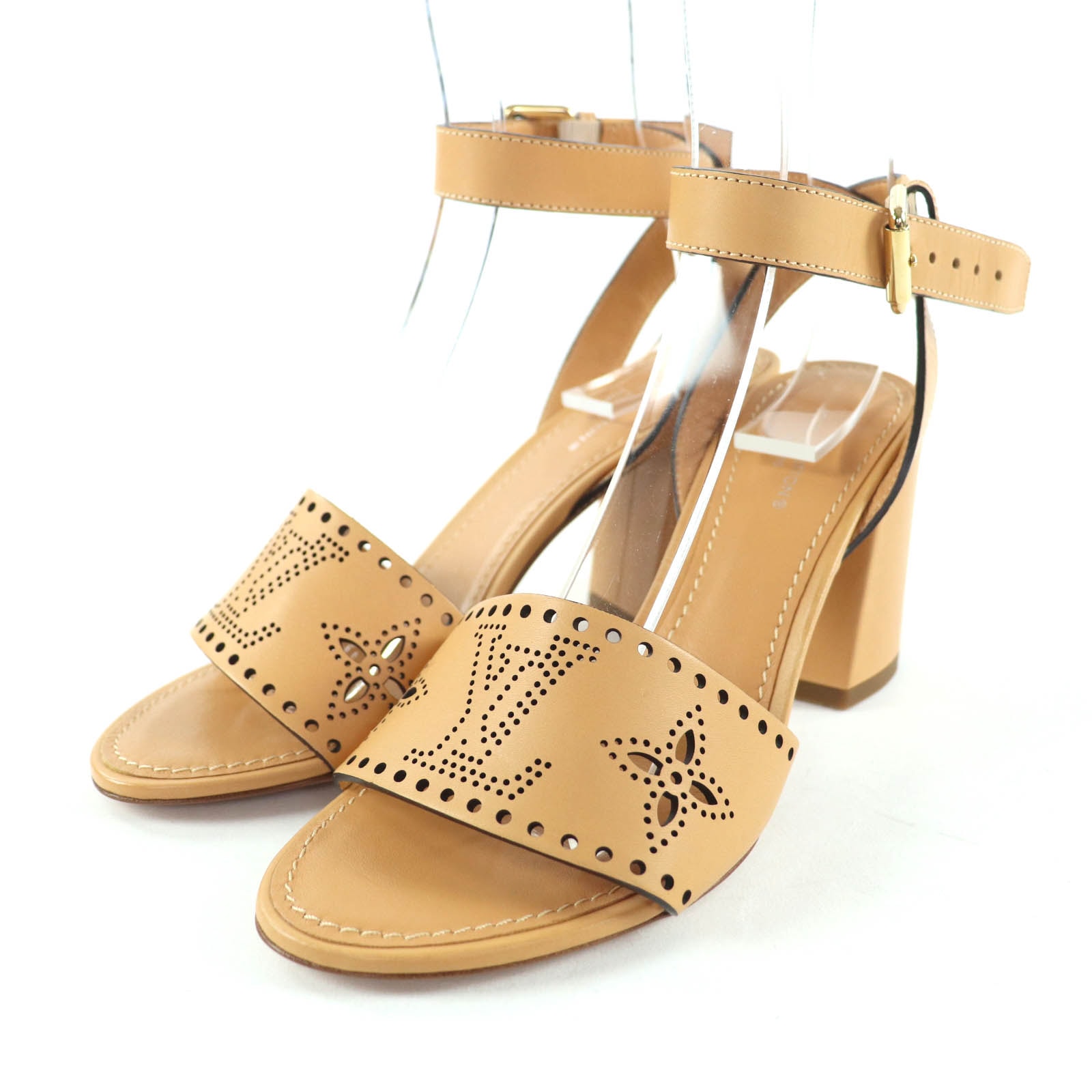 未使用品 ルイヴィトン サンダル ホライゾンライン ベージュ レディース 36