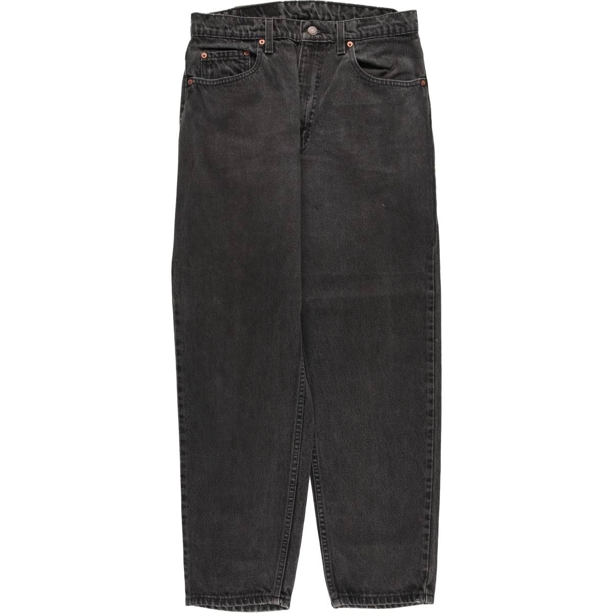 古着 90年代 リーバイス Levi's 00550-0260 RELAXED FIT TAPERED LEG ブラックデニム テーパードデニムパンツ USA製 メンズw31相当 ヴィンテージ/evb030872