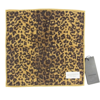 NEIGHBORHOOD ネイバーフッド 14SS 141FTNH-AC02 LEO-S / C-TOWEL レオパード ハンドタオル ハンカチ パイル生地 ブラウン系【新古品】【未使用】【中古】