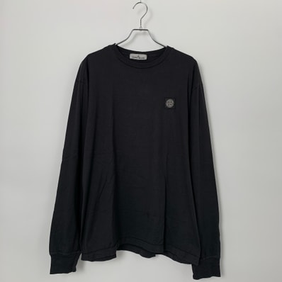 Stone Island 210028 60/2 COTTON JERSEY "Black"