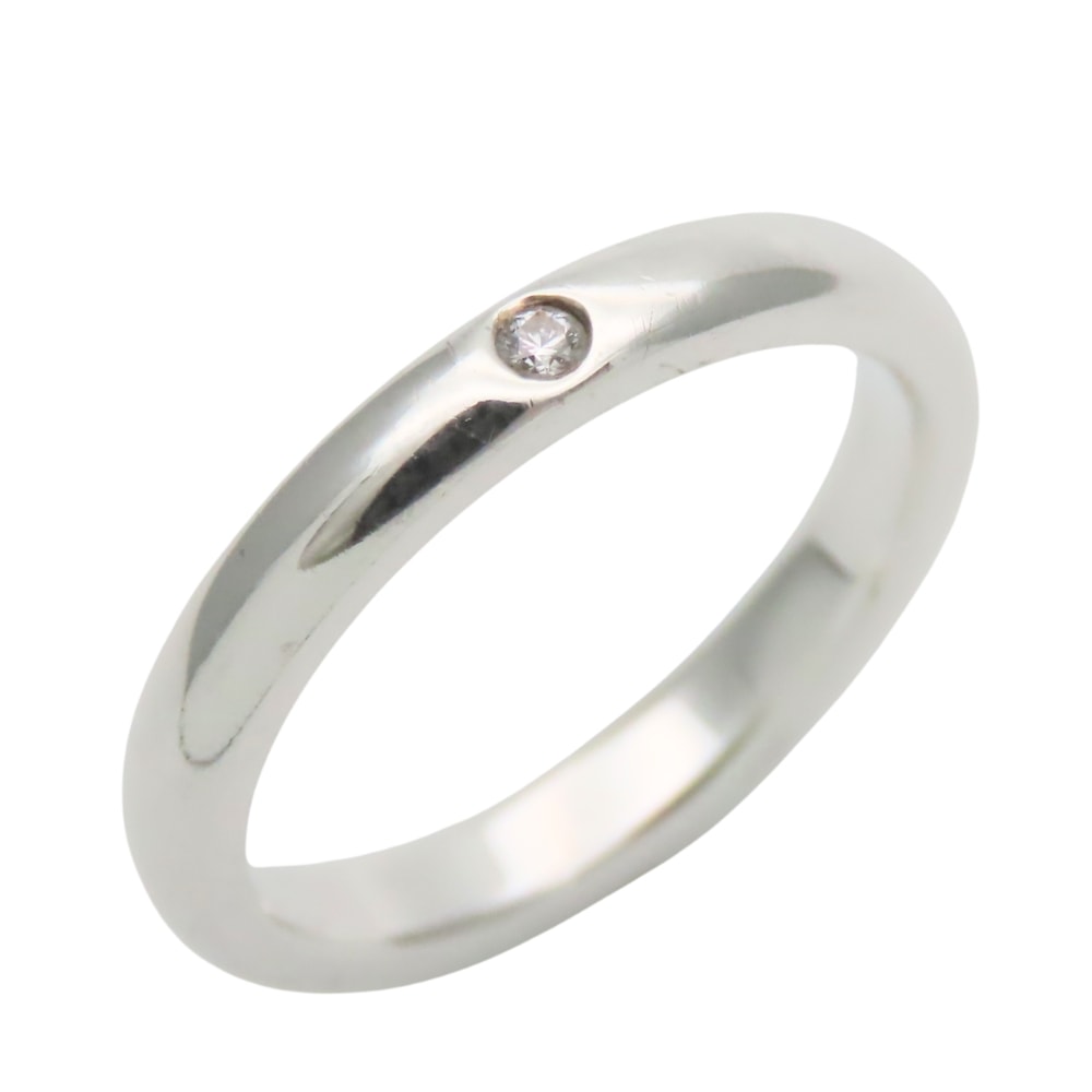 【中古】 ティファニー リング・指輪 スタッキングバンド シルバー925 ダイヤモンド 約2.5g シルバー 1PD エルサペレッティ アクセサリー レディース 女性 TIFFANY&Co.