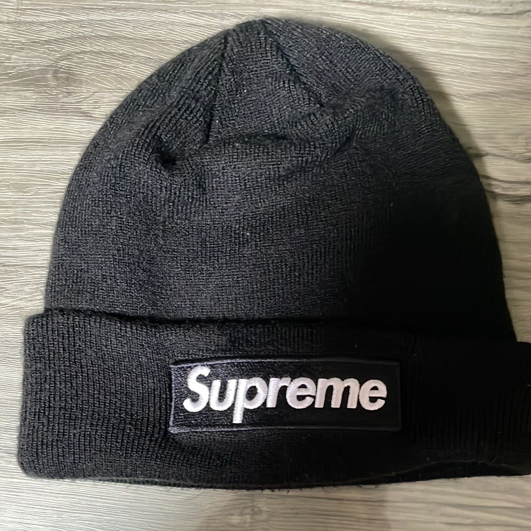 Supreme New Era® Box Logo Beanie "Black" (21FW)