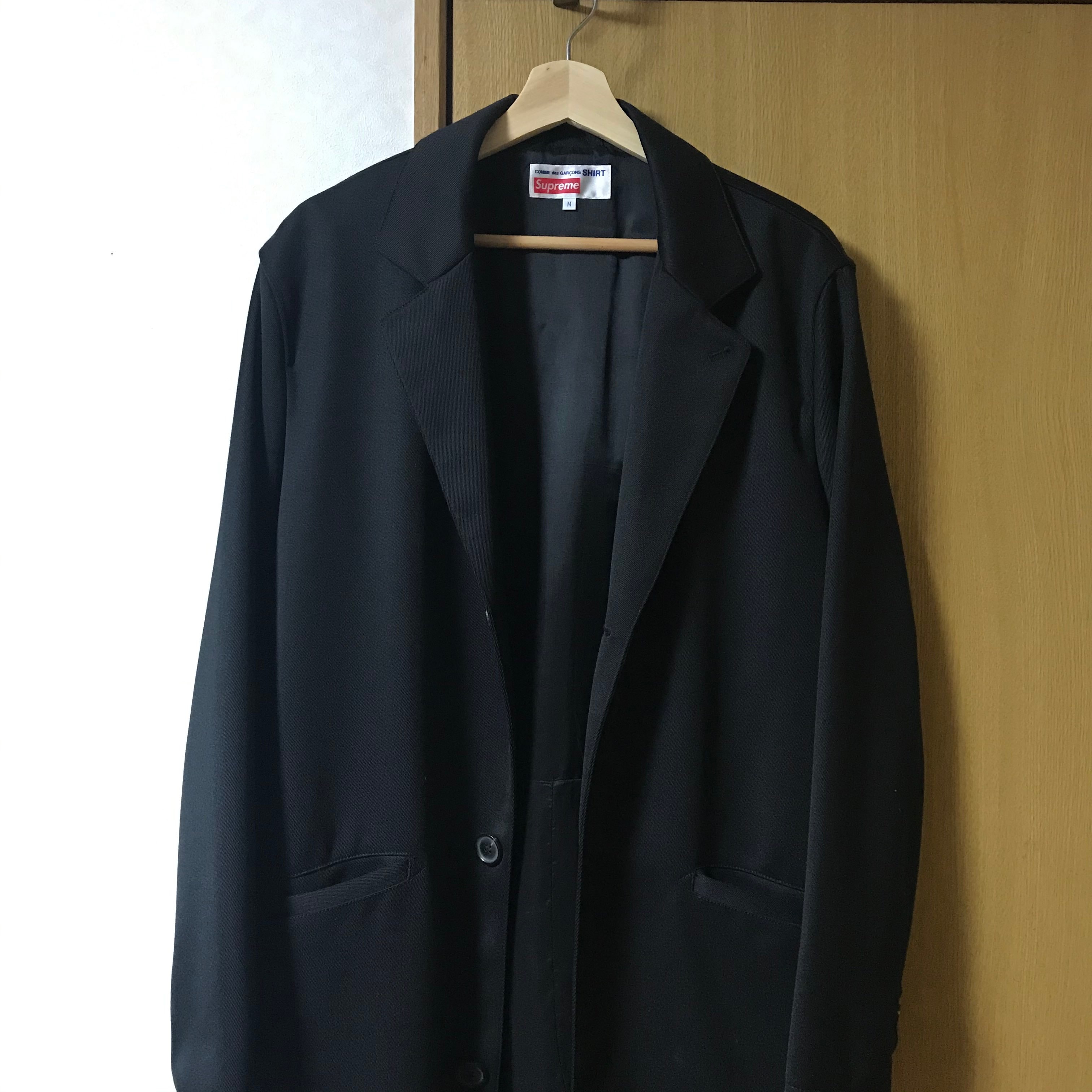 Supreme / Comme des Garçons SHIRT® Wool blend Overcoat "Black"