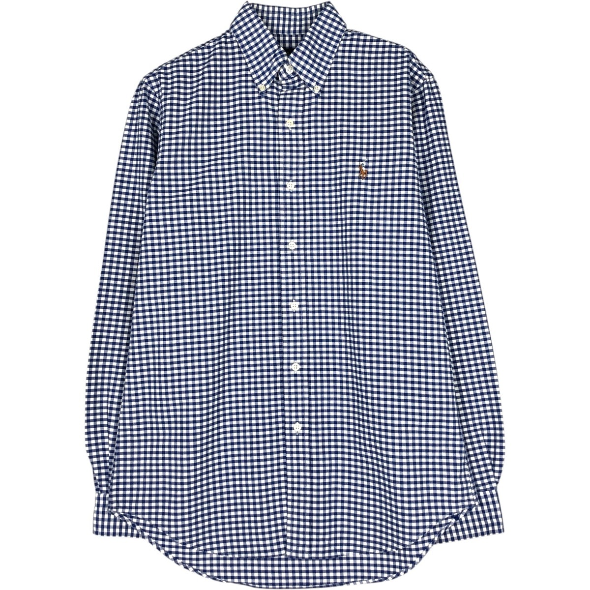 古着 ラルフローレン Ralph Lauren ギンガムチェック 長袖 ボタンダウンチェックシャツ メンズS相当/eaa663243