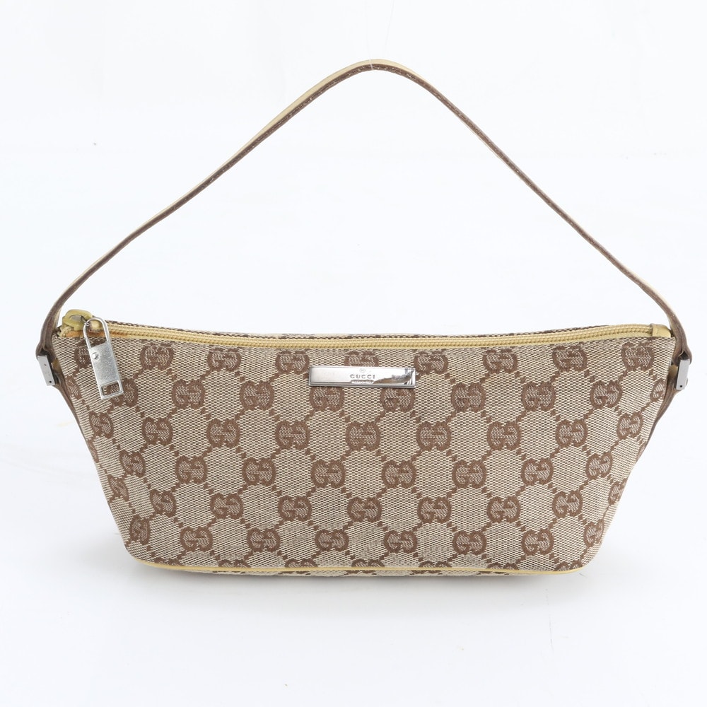 ■美品 グッチ GGキャンバス 07198 ハンドバッグ