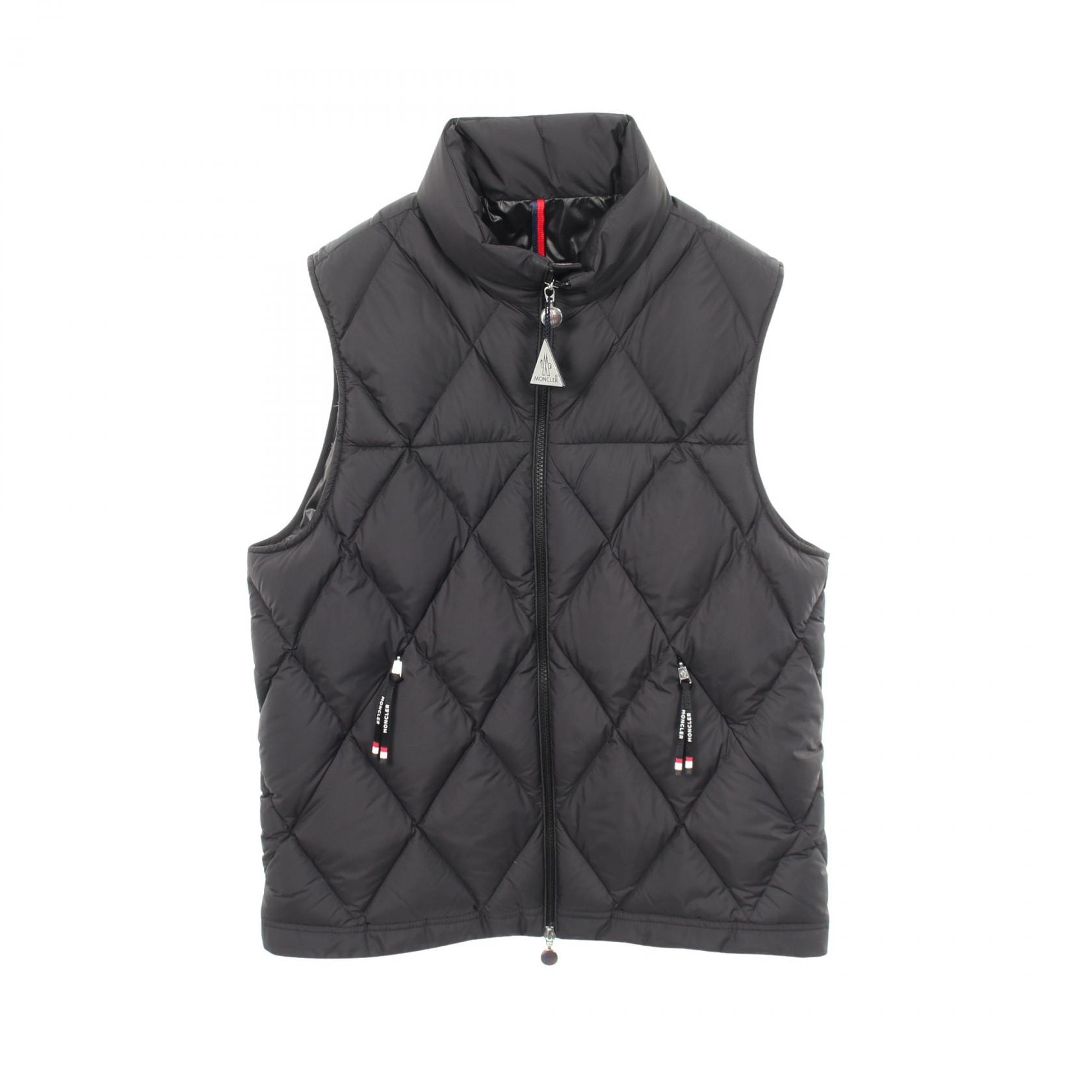 モンクレール MONCLER AROULA ダウンベスト 衣料品 アウター ポリエステル レディース ブラック系 【中古】