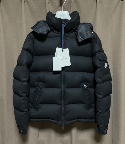 MONCLER Montgenevre Flannel Hooded Down Jacket "Black"