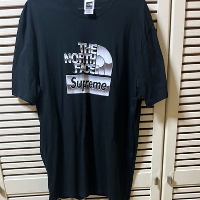 Supreme x The North Face Metallic Logo T-Shirt "Black"
