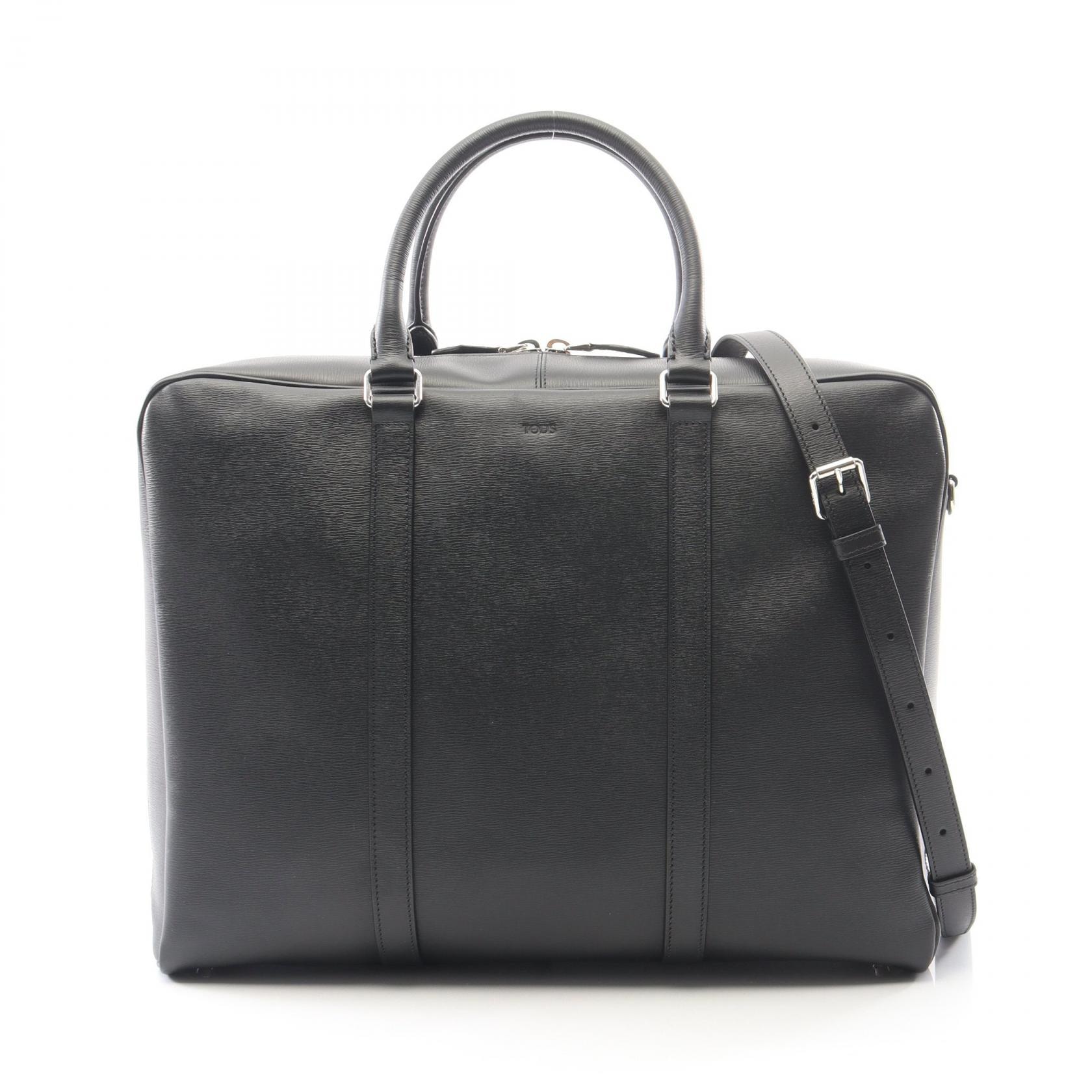 TOD'S 2way ビジネスバッグ　ナイロン×レザー　2層式 C (やや傷や汚れあり)】トッズ TOD'S 2WAY ビジネスバッグ バッグ