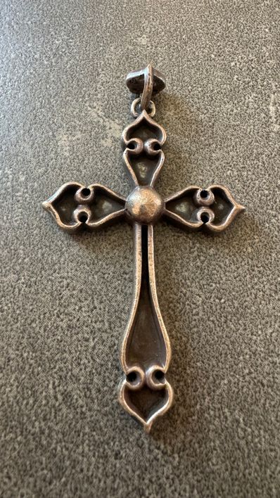 Chrome Hearts Spade Cross Large Pendant "Silver"