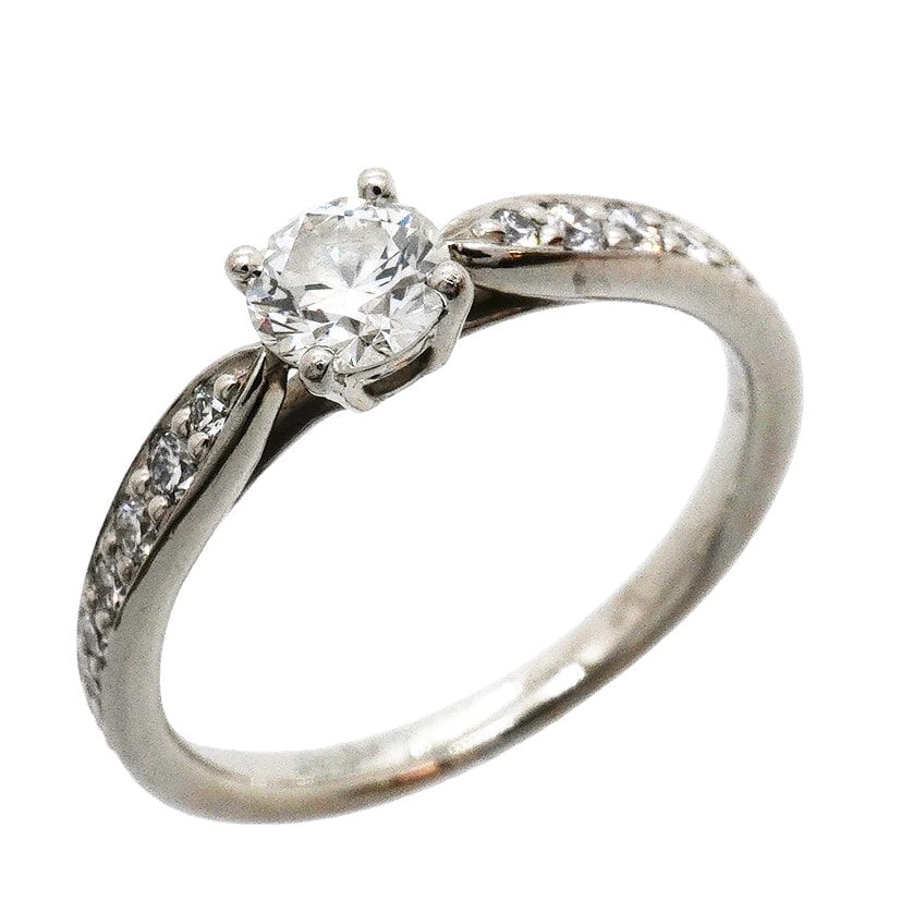 ★最終価格【6jgb0920】ティファニー リング ハーモニー Pt950 プラチナ ダイヤモンド 0.30ct 6.5号【中古】レディース