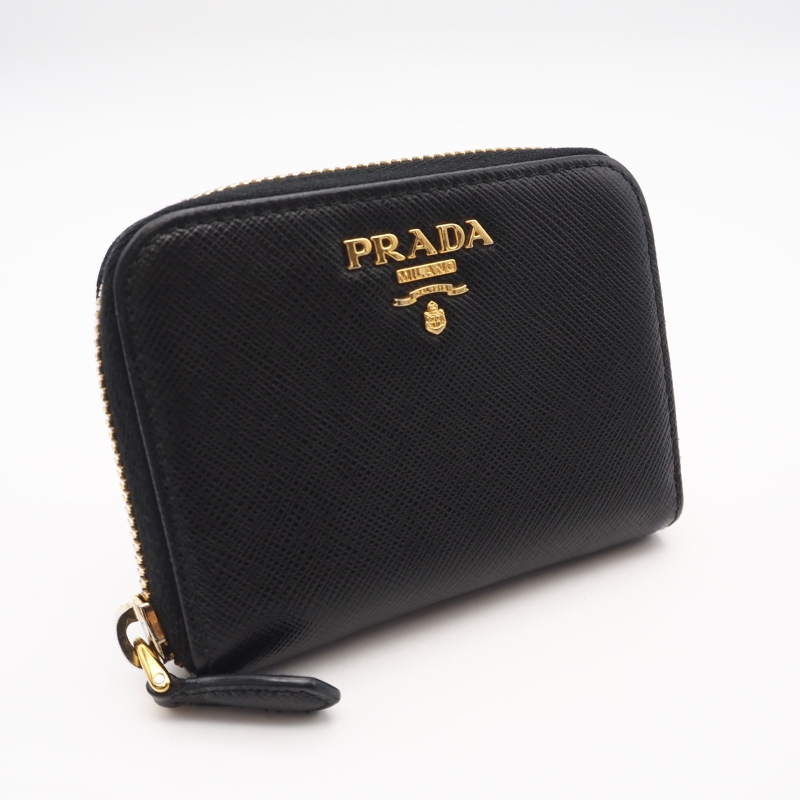 PRADA プラダ サフィアーノ レザー コインケース 1MM268 コインケース ブラック サフィアーノ レディース