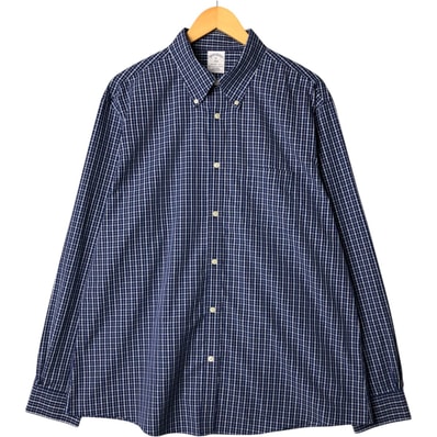 古着 ブルックスブラザーズ Brooks Brothers 1818 REGENT FIT 長袖 ボタンダウンチェックシャツ メンズXL相当/eaa576708