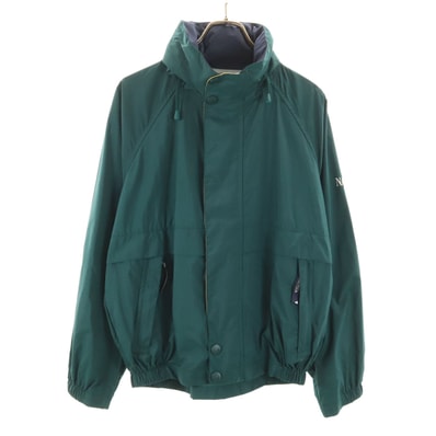 NAUTICA ノーティカ 90s オールド ナイロンジャケット S/P グリーン系 裏メッシュ