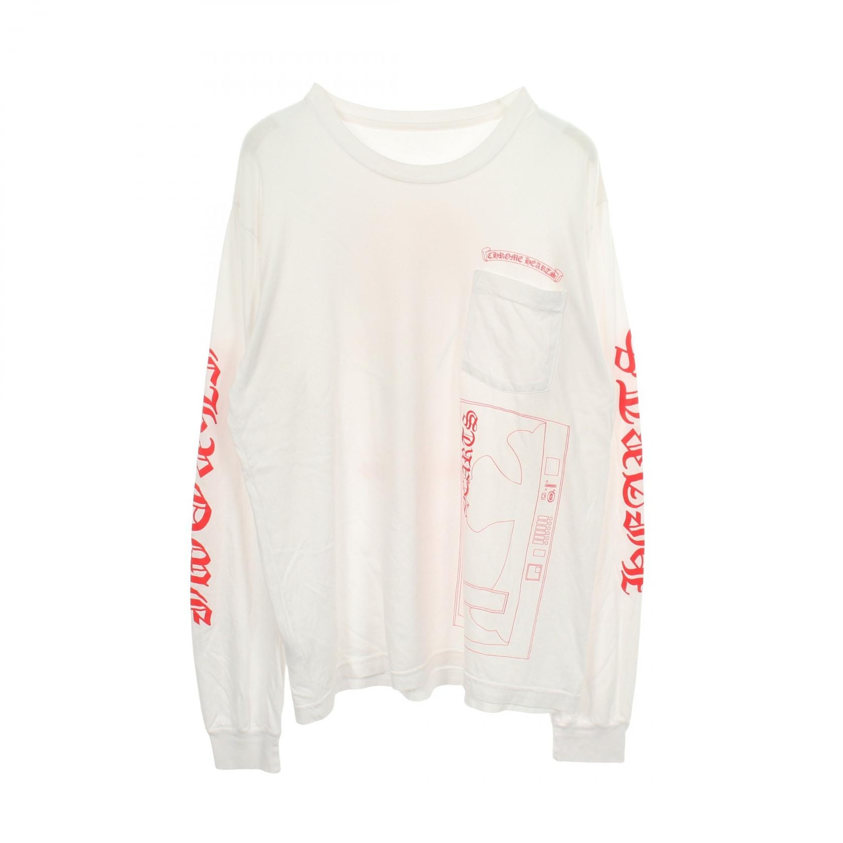 Chrome Hearts Aoyama Exclusive L/S PocketT-Shirt "White/Red"