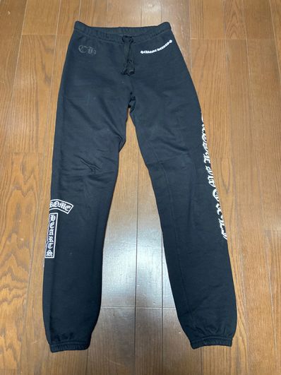 黒 S クロムハーツ サイドロゴ スウェット パンツ