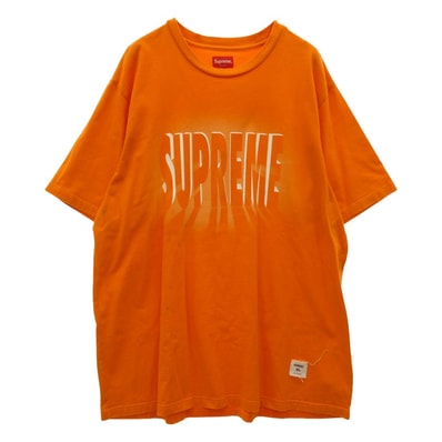 Supreme シュプリーム 21SS Blurred Arc S/S Top ブルーリー アーク トップ 半袖 Tシャツ カットソー オレンジ系 XL【中古】