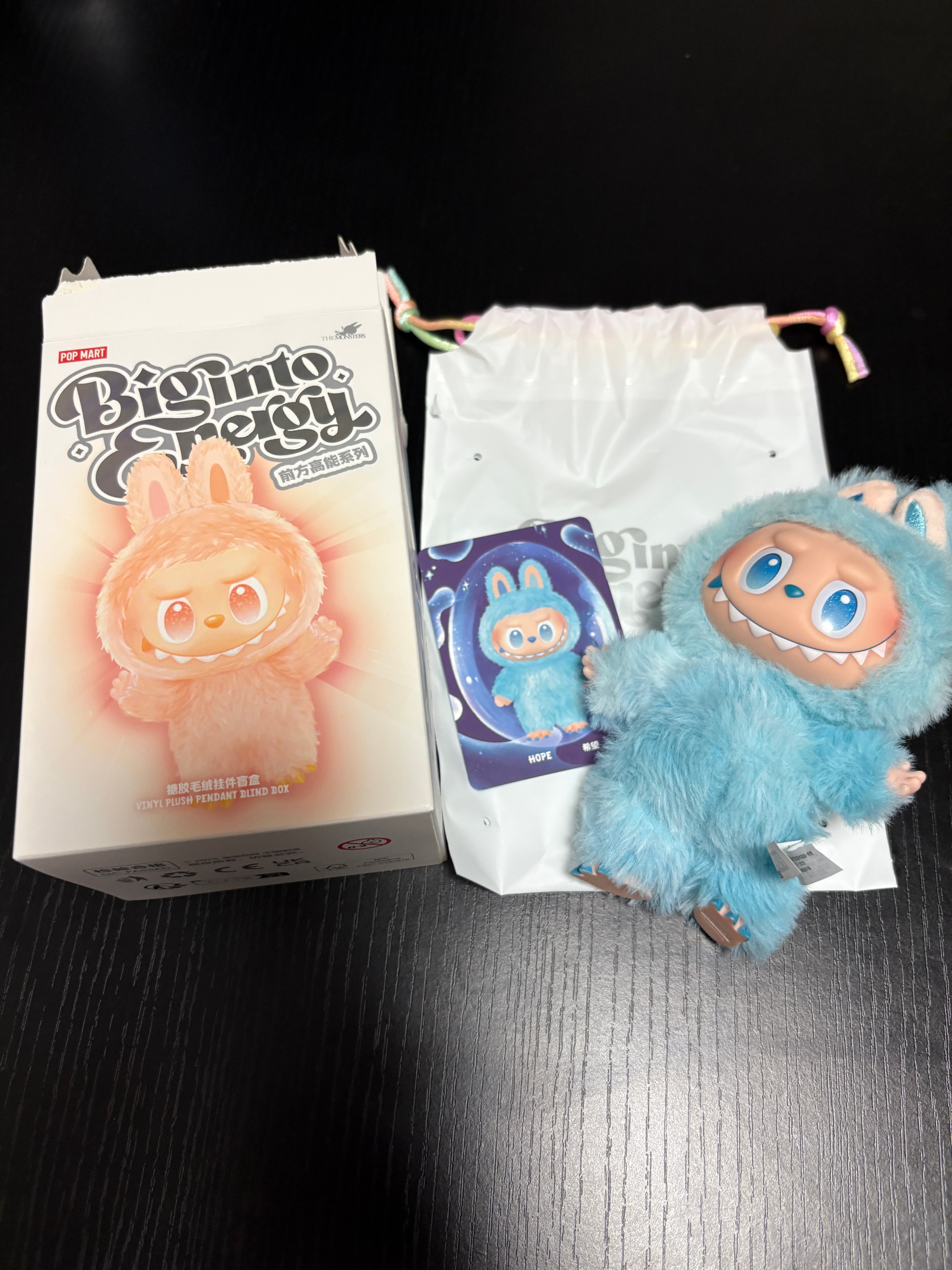 POP MART THE MONSTERS (LABUBU) Big into Energy Series Plush Pendant HOPE