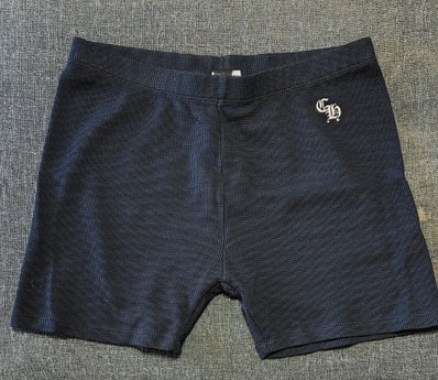 CHROME HEARTS GRP Y NOT SHORTS W SNAX BLACK LRG VRTCL CH