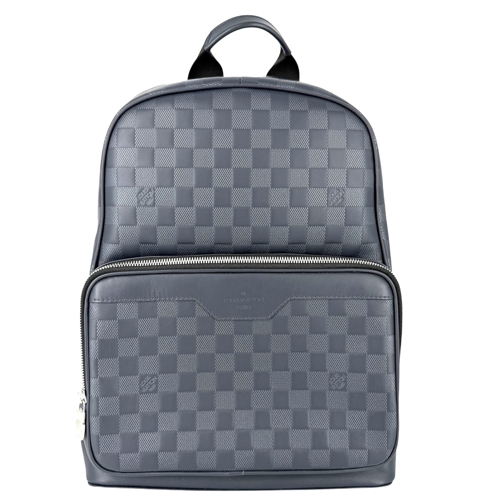 LOUIS VUITTON ルイヴィトン リュック ダミエアンフィニ バックパック かばん 鞄 N40091 PVC    ネイビー 紺 シルバー金具 メンズ【中古品】