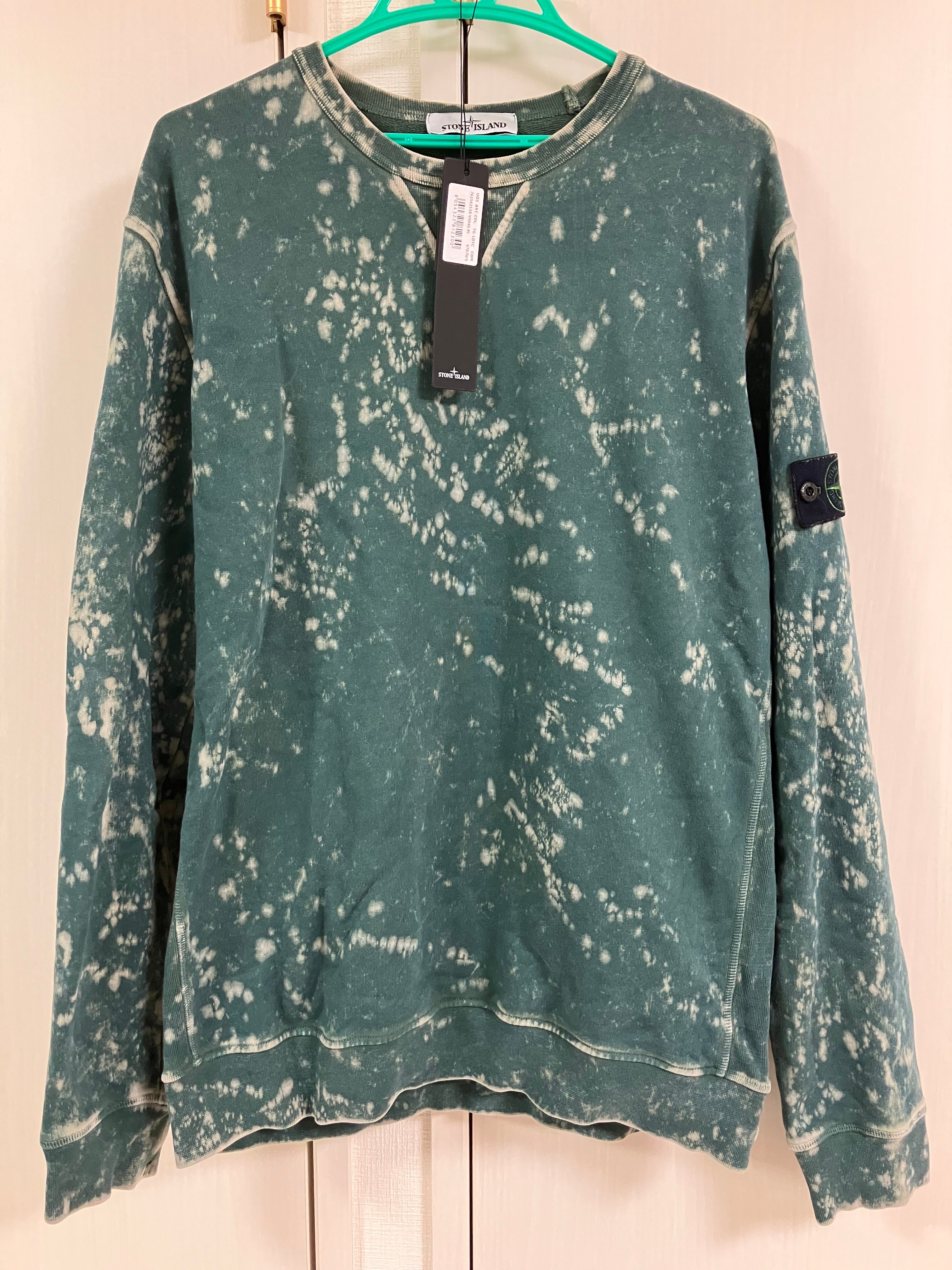 Stone Island DUST加工 ブリーチ CREW SWEAT XL