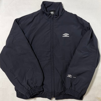 ssstein x UMBRO Cotton/Nylon Poplin Padded Jacket "Dark Navy"