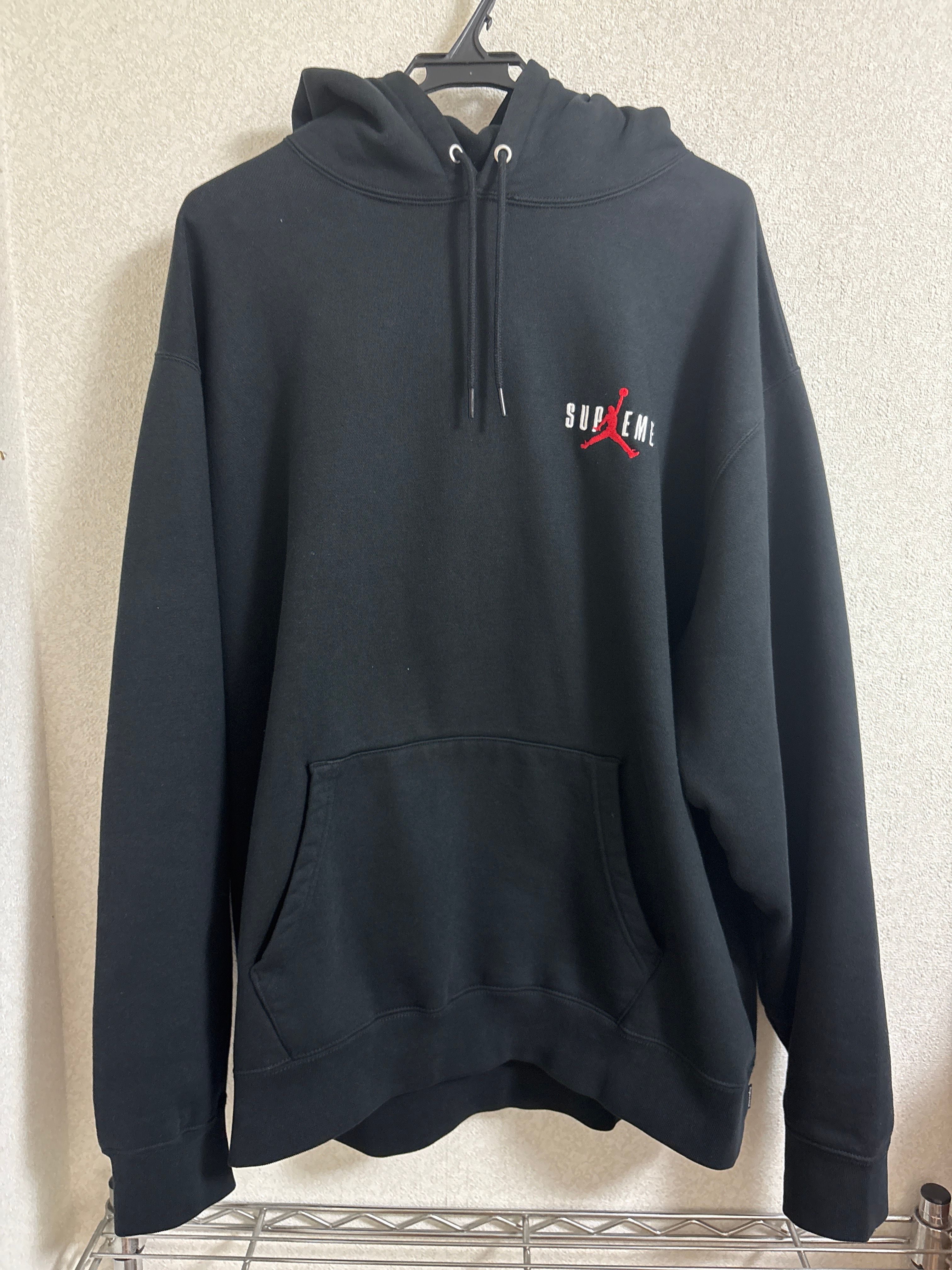 Supreme x Jordan Hooded Sweatshirt "Black"
