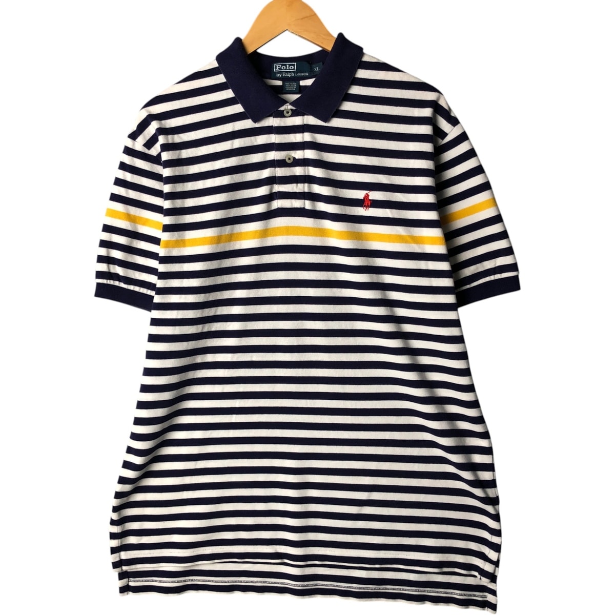 古着 ラルフローレン Ralph Lauren POLO by Ralph Lauren 半袖 ボーダー ポロシャツ メンズL相当/eaa570747