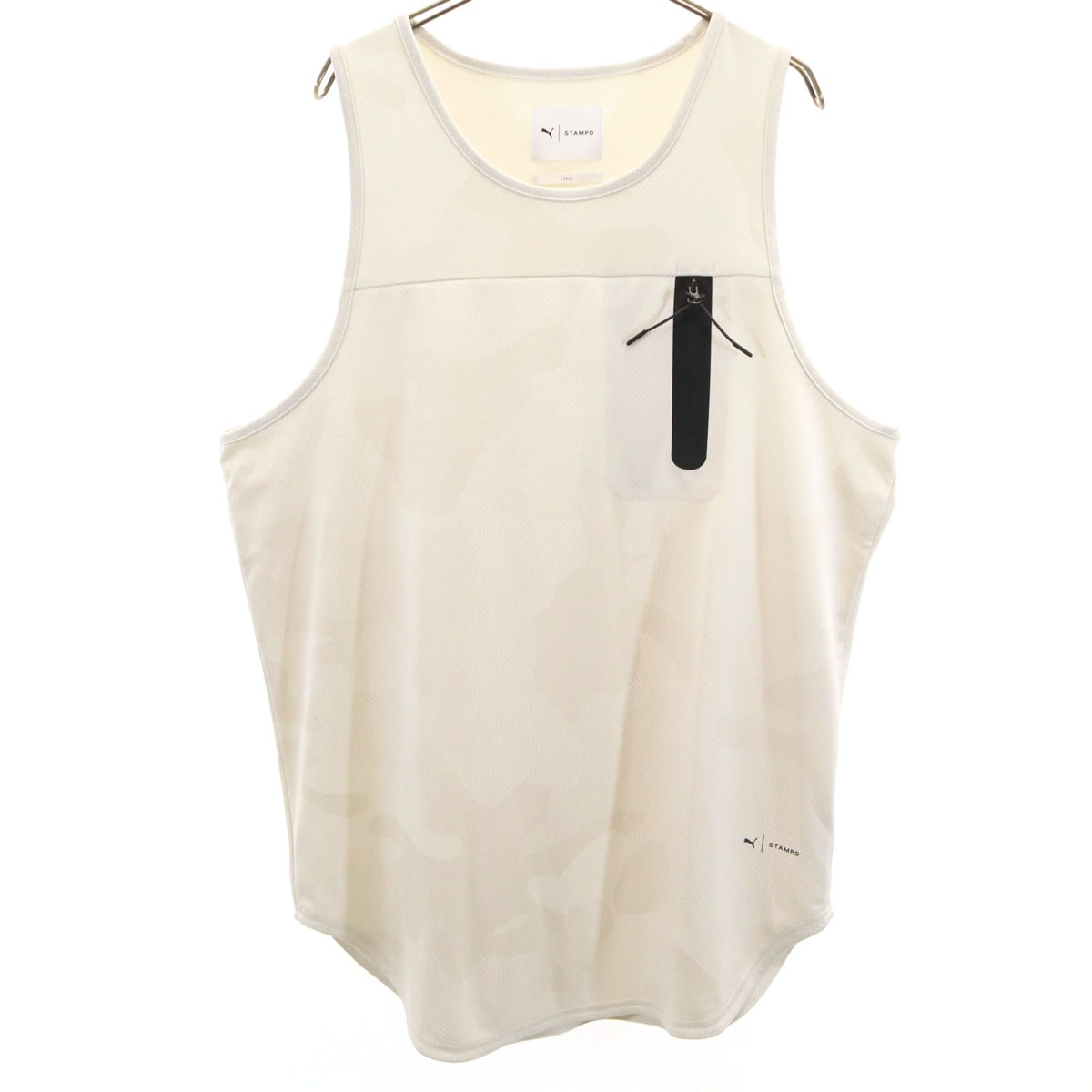 PUMA プーマ STAMPD スタンプドロ コラボ タンクトップ L アイボリー系