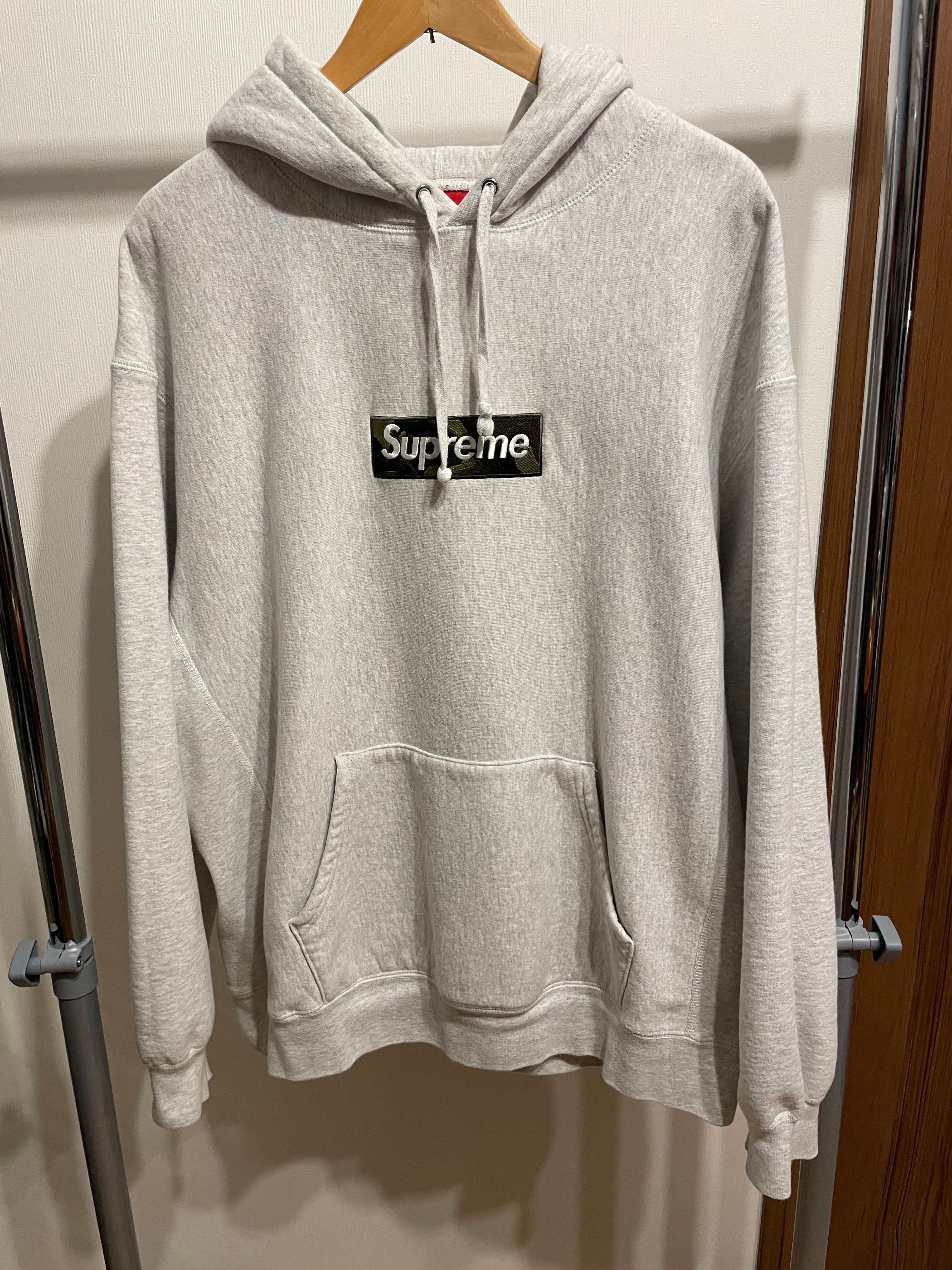 Supreme Box Logo Hooded Sweatshirt "Ash Grey" (23FW)