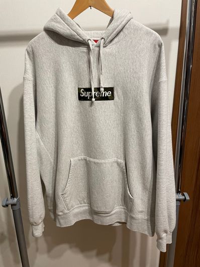 Supreme Box Logo Hooded Sweatshirt "Ash Grey" (23FW)