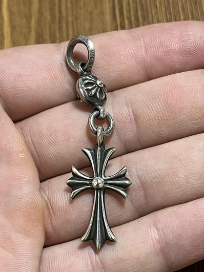 Chrome Hearts 1 Ball Tiny CH Cross Charm "Silver"