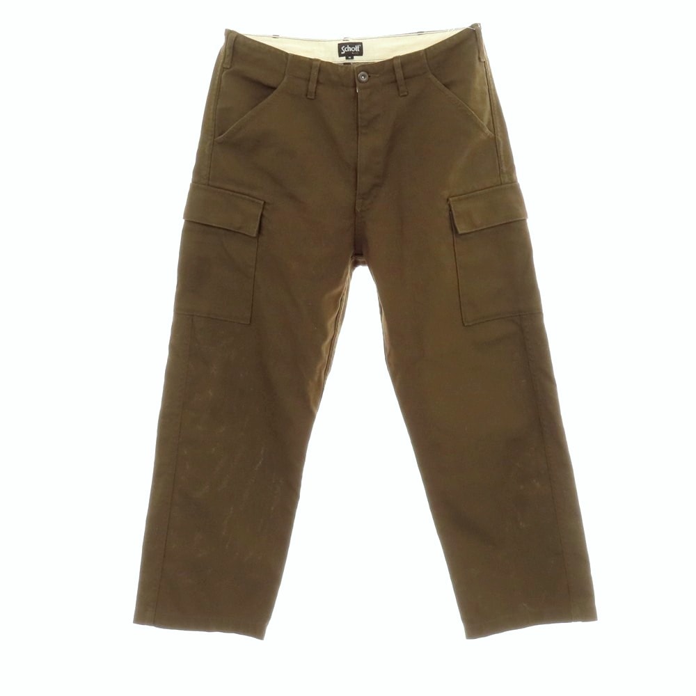 【中古】ショット schott ポリエステルコットン カーゴパンツ カーキブラウン【サイズM】【メンズ】