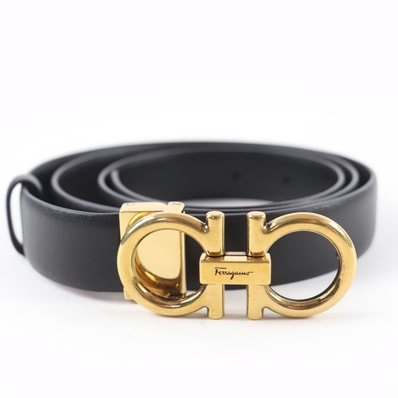 極美品 サルヴァトーレフェラガモ ベルト ブラック レディース 100cm